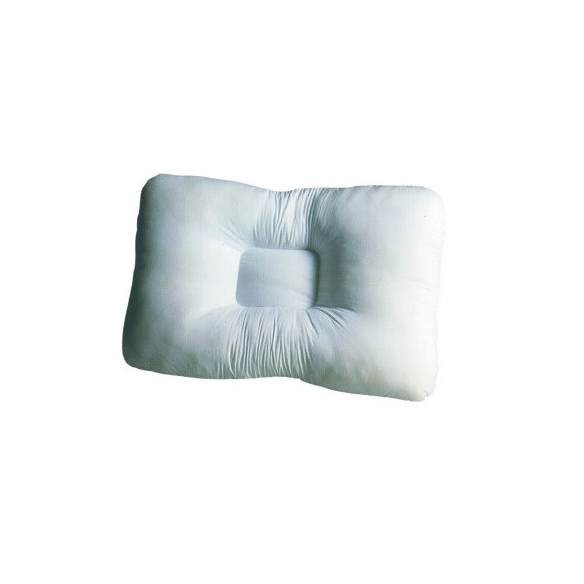 CUSCINO CERVICALE IN FIBRA CAVA SILICONATA CON RIQUADRO CENTRALE