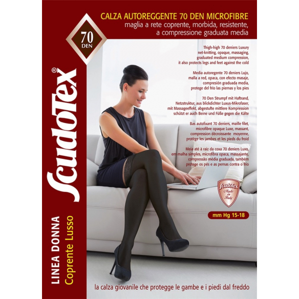 Autoreggente 70 Denari microfibre coprente