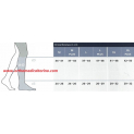 Tabella misure Gambaletto Magic Sigvaris seconda classe di compressione