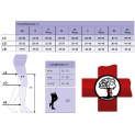 Tabella misure Calze autoreggenti Traditional Sigvaris terza classe 34-46 mmHg