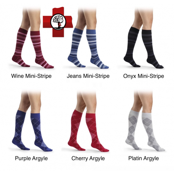 Gambaletti donna moda a fantasia compressivi Microfiber Shades 15/20 mmHg