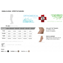 Tabella misure Collant Modasana 70 denari Tuttonudo 10-12 mmHg