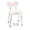SEDILE PER DOCCIA CON SCHIENALE CON FORO RS833