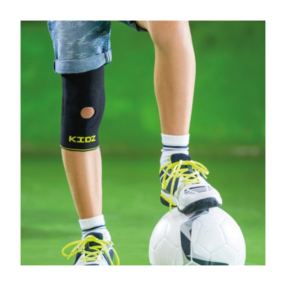 Ginocchiera da bambino con stabilizzatore rotuleo