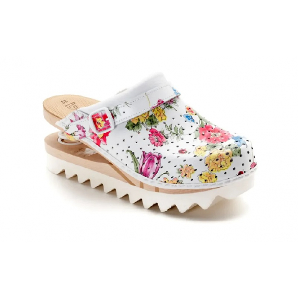 Zoccoli baldo 23 13 suola flessibile e gommone Fiorito
