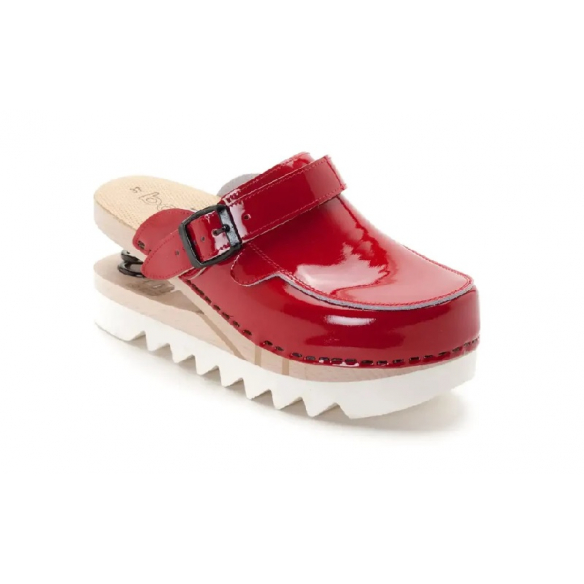 Zoccoli baldo 23-19 Rosso suola flessibile e Gommone