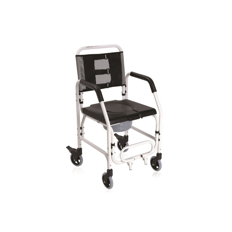 Sedia comoda WC pieghevole per anziani e disabili