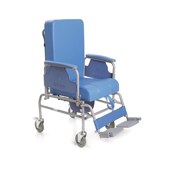 SEDIA COMODA CON SCHIENALE FISSO ED ESTRAIBILE SU RUOTE