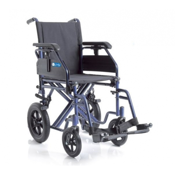 SEDIA A ROTELLE PIEGHEVOLE DA TRANSITO BRACCIOLO REGOLABILE