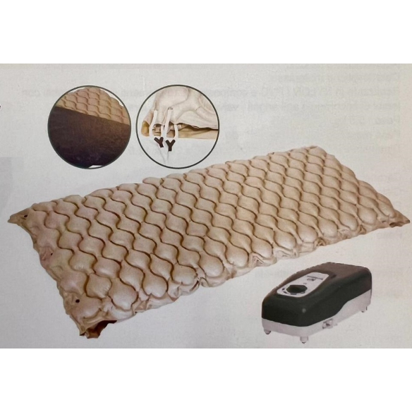 MATERASSO ANTIDECUBITO A BOLLE E COMPRESSORE CON REGOLAZIONE