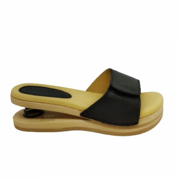 Zoccoli Baldo aperti con molla 8-81 Neri