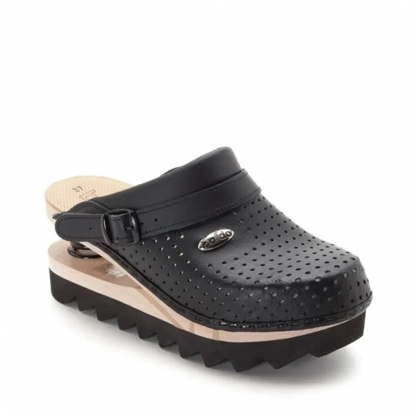 Zoccoli baldo 23-13 suola flessibile e gommone Nero