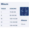Tabella misure Corsetto Lumbamed Sacro con sistema a ponte mobilizzante