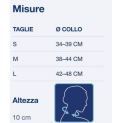 Tabella misure Collare cervicale semirigido CLM 250P