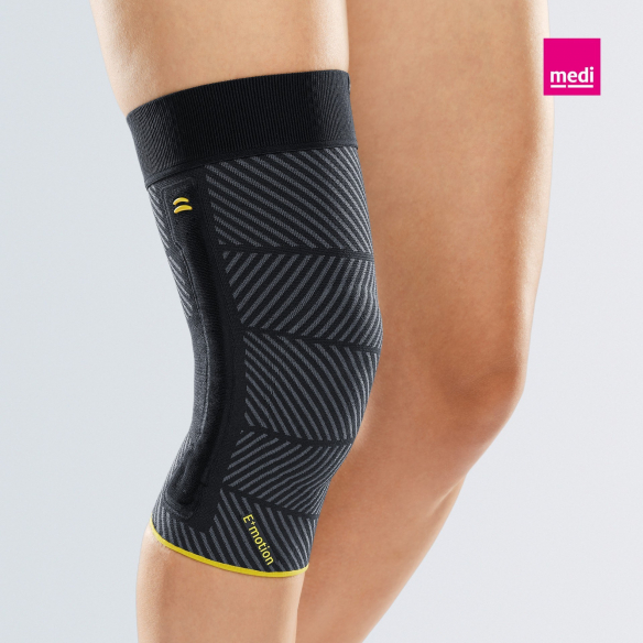 GENUMEDI® E+MOTION® Ginocchiera elastica Emotion con anello rotuleo in silicone