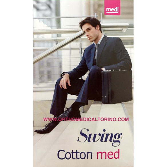 Gambaletto a compressione SWING COTTON MED 15 mmHg