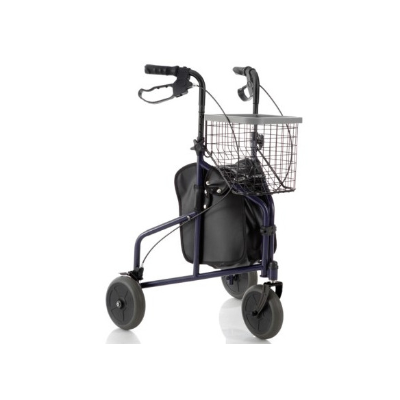 DEAMBULATORE ROLLATOR PIEGHEVOLE SU 3 RUOTE