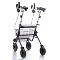 DEAMBULATORE ROLLATOR SU 4 RUOTE CON APPOGGIO ANTIBRACHIALE