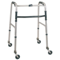 DEAMBULATORE PIEGHEVOLE CON 4 RUOTE PIROETTANTI