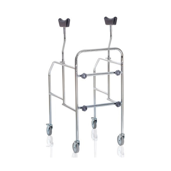 DEAMBULATORE ASCELLARE SMONTABILE IN ACCIAIO CROMATO