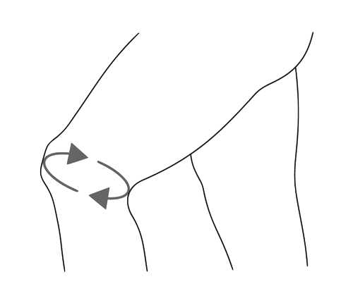 Punto di misurazione Ginocchiera Biestensiva Felpata Camel - Cod. 0505