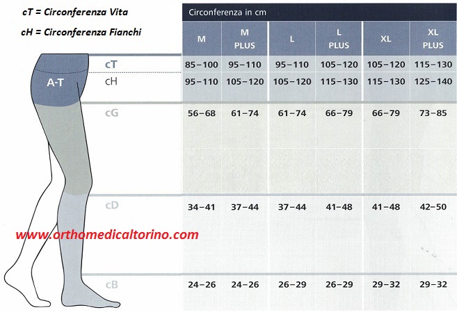 TABELLA MISURE COLLANT MAGIC SIGVARIS si rinnova e diventa COLLANT STYLE SEMITRANSPARENT SIGVARIS