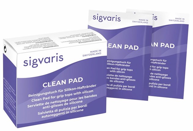 Panno Clean Pad per aumentare l'aderenza delle calze con bordo autoreggente