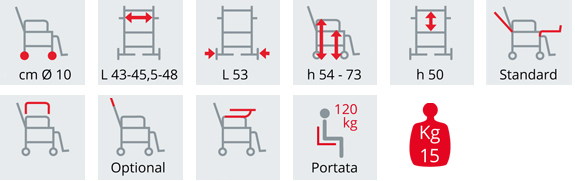 Tabella poltrona articolata SURACE Serie Allegra 1