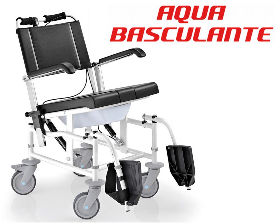 Carrozzina comoda da doccia Surace Serie Aqua Basculante