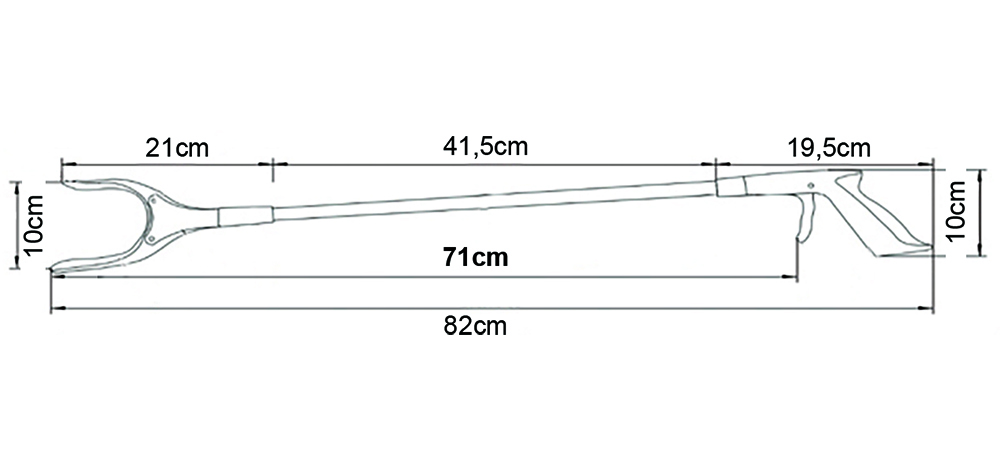 PINZA PRENSILE CON LEVE ANTISCIVOLO