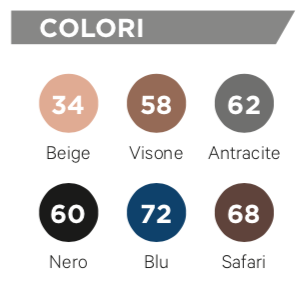 Colori Calze Gloria Med Micro 291 punta chiusa Seconda Classe