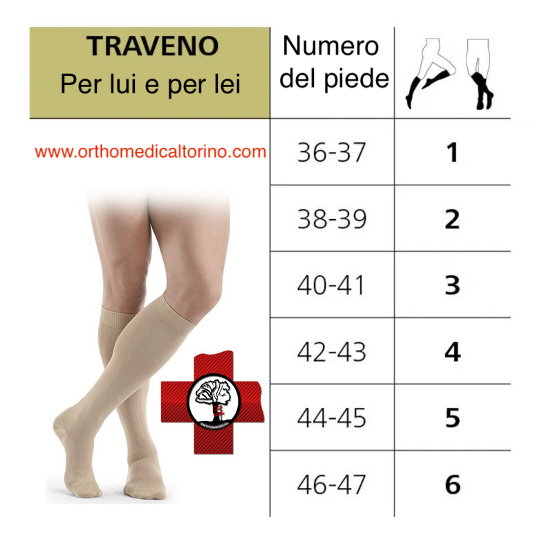 Gambaletti da viaggio Sigvaris Traveno compressione 15-18 mmHg